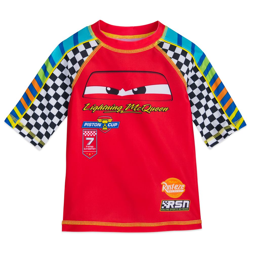 lightning mcqueen swim shirt