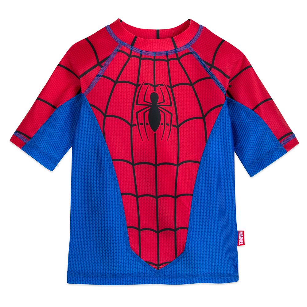 spiderman swim shirt