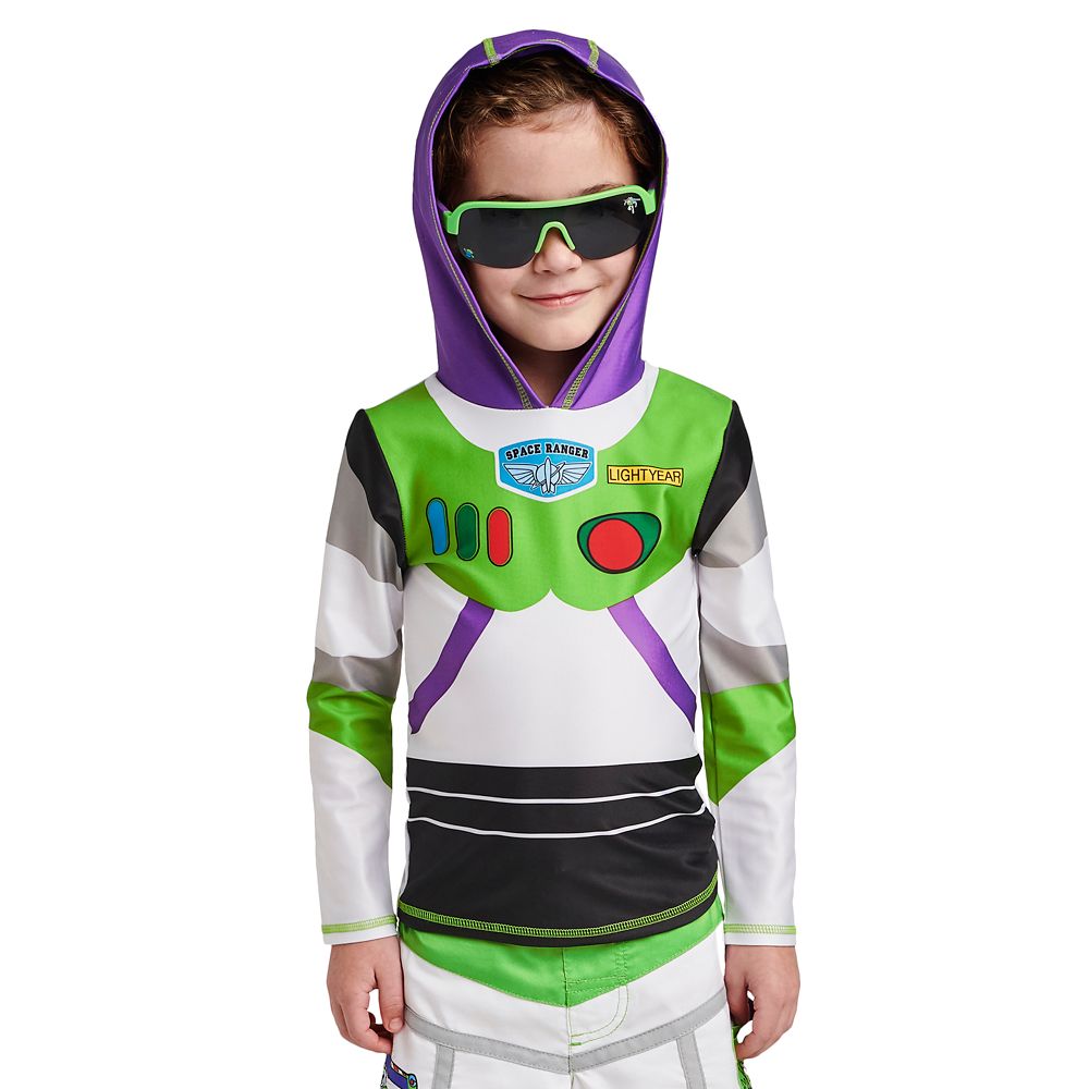 Buzz Lightyear Hooded Rash Guard for Boys