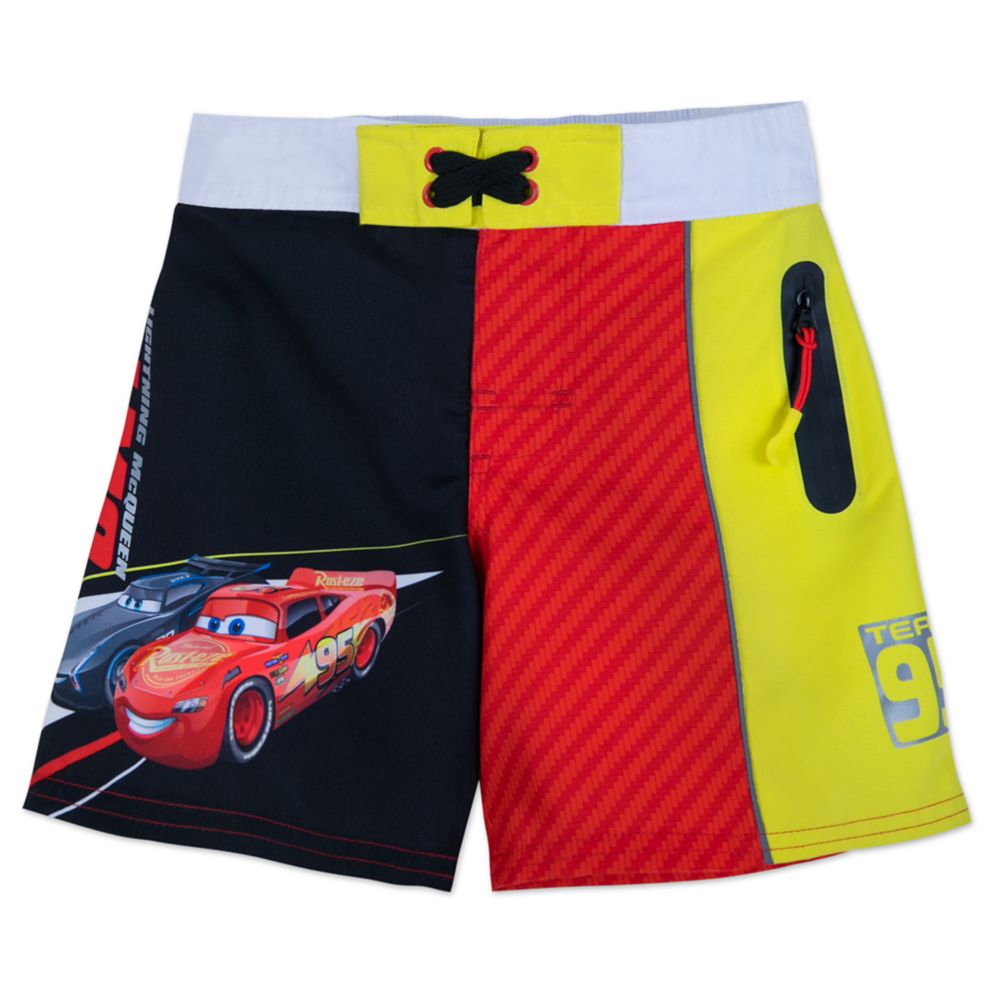 Lightning McQueen and Jackson Storm Swim Trunks for Boys