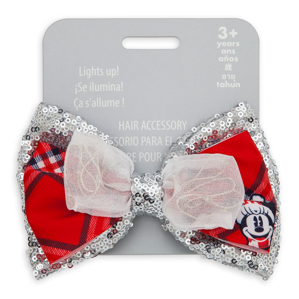 Minnie Mouse Holiday Light-Up Hair Bow
