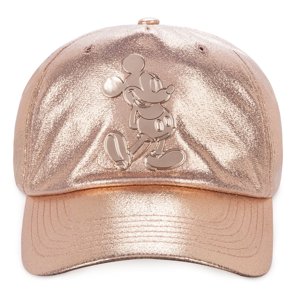 Disney Mickey Mouse Rose Gold Baseball Cap for Kids