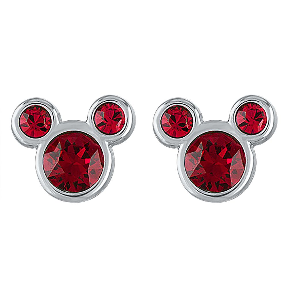 Mickey Mouse Swarovski Crystal Birthstone Earrings Official shopDisney