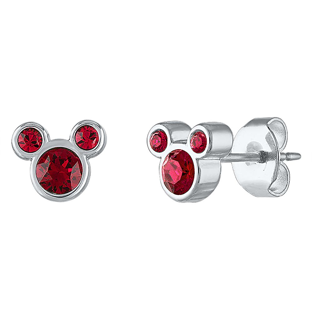 Mickey Mouse Swarovski Crystal Birthstone Earrings