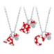 Minnie Mouse Enamel Initial Necklace