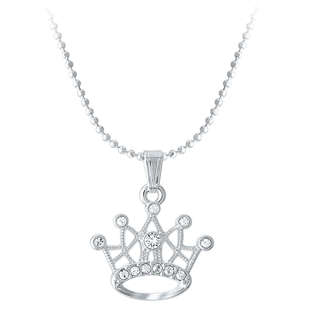 Disney Princess Crown Swarovski Crystal Necklace