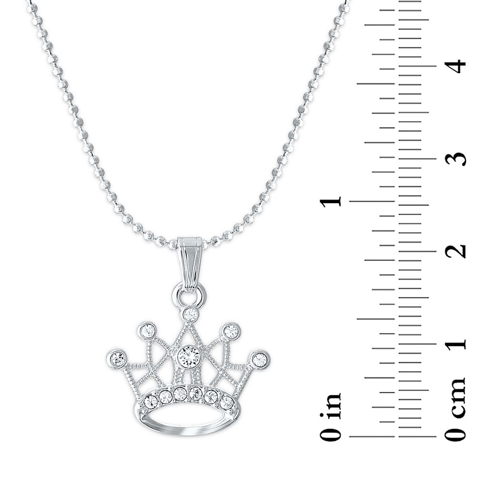 Disney Princess Crown Swarovski Crystal Necklace is available online ...