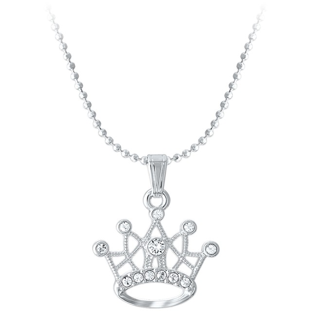 Disney Princess Crown Crystal Necklace