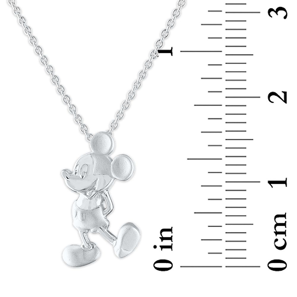 Mickey Mouse Sterling Silver Pendant Necklace