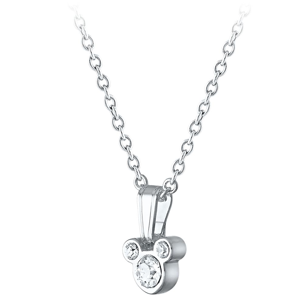 Mickey Mouse Swarovski Crystal Necklace