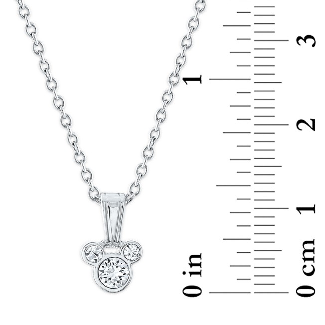 Mickey Mouse Swarovski Crystal Necklace