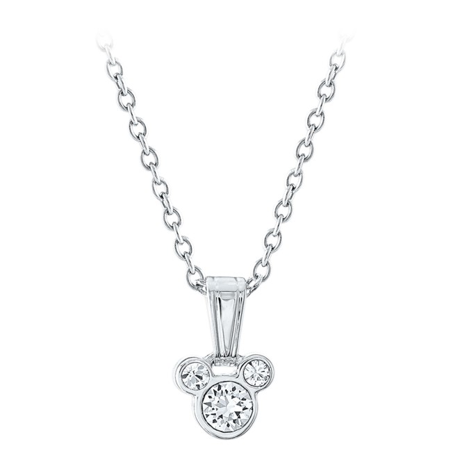 Mickey Mouse Swarovski Crystal Necklace