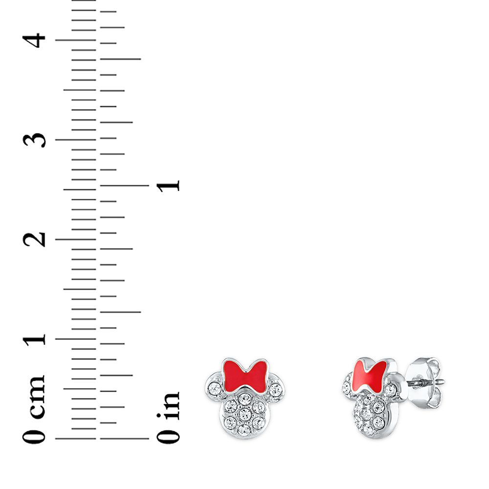 Minnie Mouse Icon Swarovski Crystal Earrings