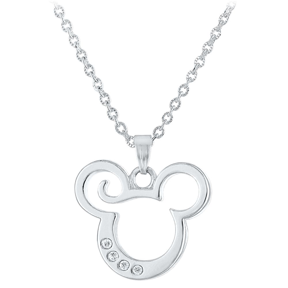 Mickey Mouse Cut-Out Icon Pendant Necklace