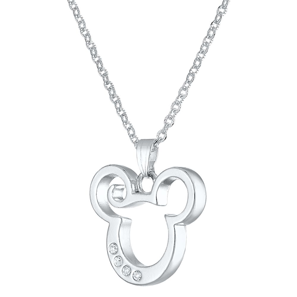 Mickey Mouse Cut-Out Icon Pendant Necklace