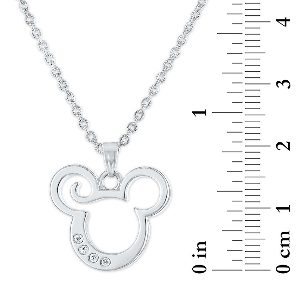 Mickey Mouse Cut-Out Icon Pendant Necklace