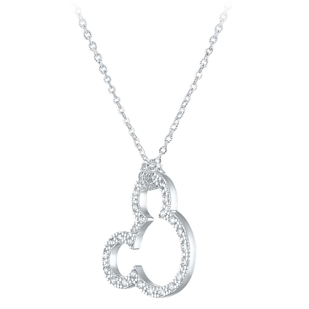 Mickey Mouse Open Icon Pendant Necklace
