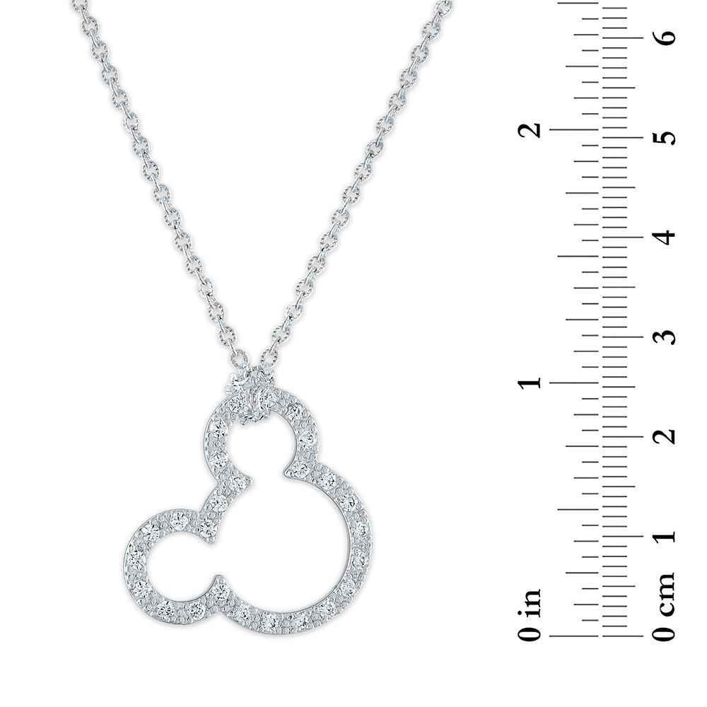 Mickey Mouse Open Icon Pendant Necklace