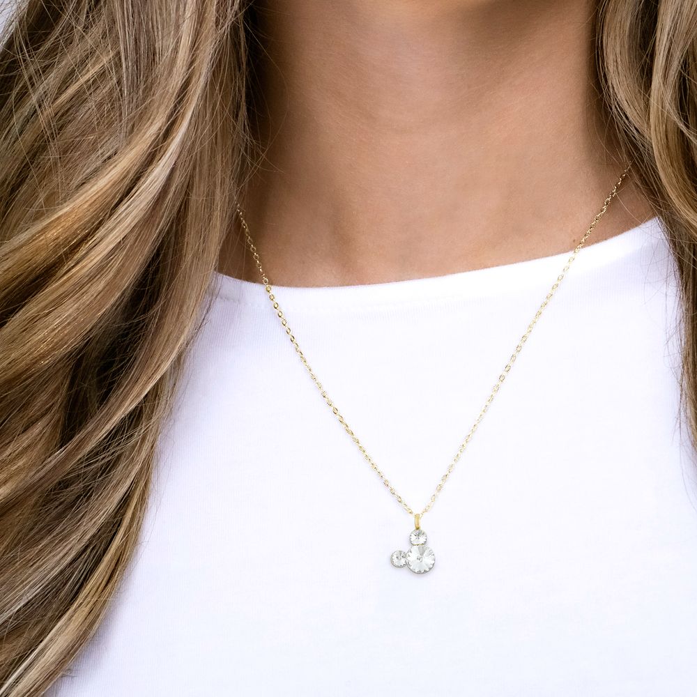 Mickey Mouse Icon Swarovski Crystal Necklace