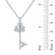Cinderella Crystal Key Necklace