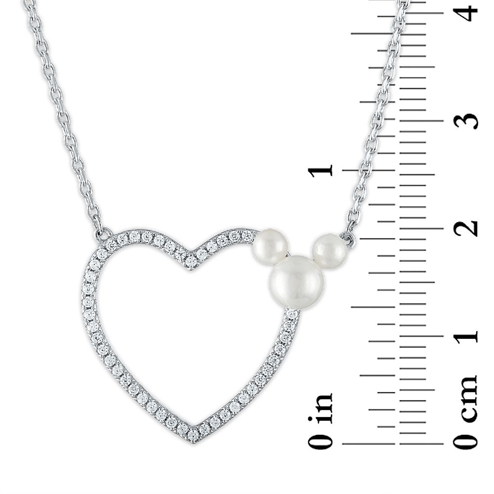 Mickey Mouse Icon Heart Necklace