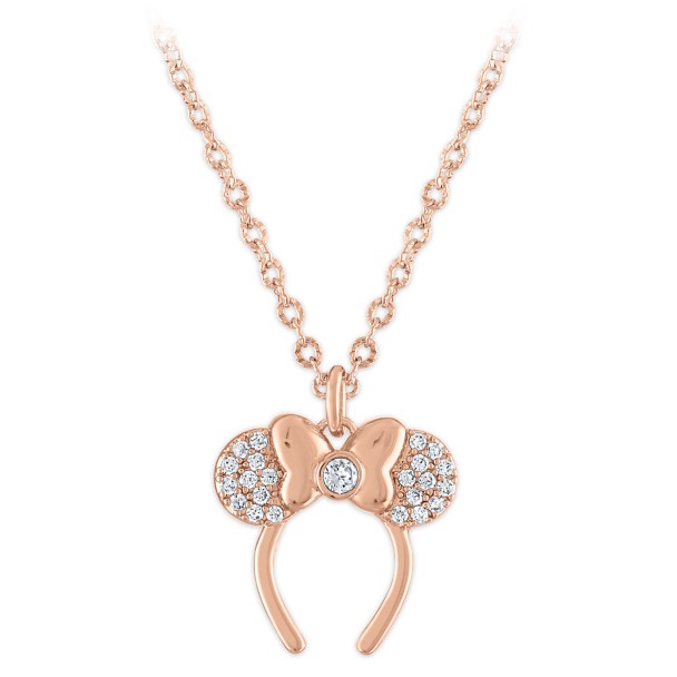 Minnie Mouse Ear Headband Pendant Necklace | shopDisney