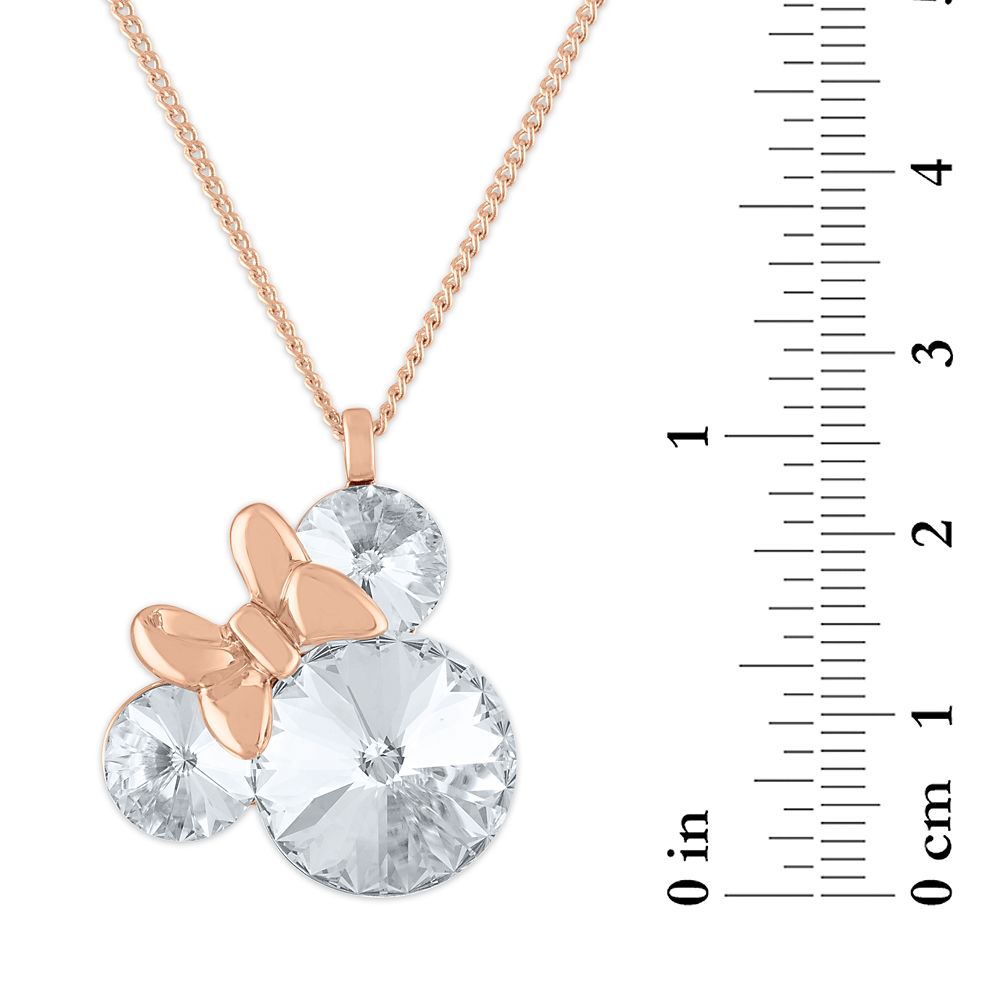 Minnie Mouse Crystal Icon Pendant Necklace