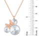 Minnie Mouse Crystal Icon Pendant Necklace