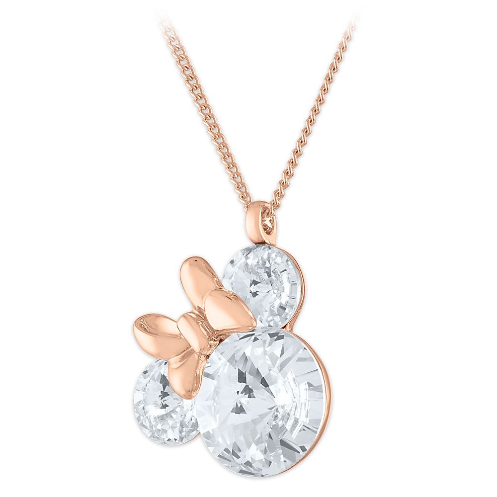 Minnie Mouse Crystal Icon Pendant Necklace