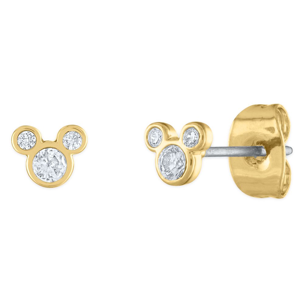 Mickey Mouse Stud and Hoop Earrings Set