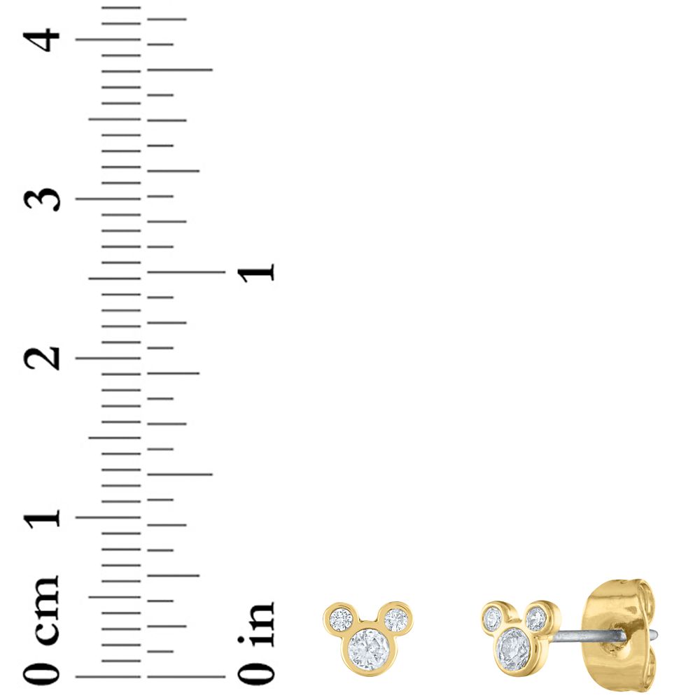 Mickey Mouse Stud and Hoop Earrings Set