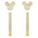 Mickey Mouse Stud and Hoop Earrings Set