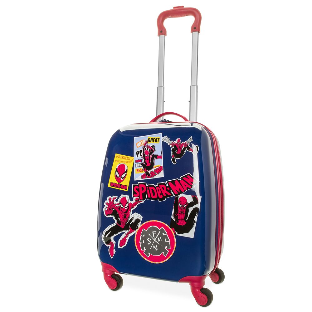 spiderman suitcase with light up wheels