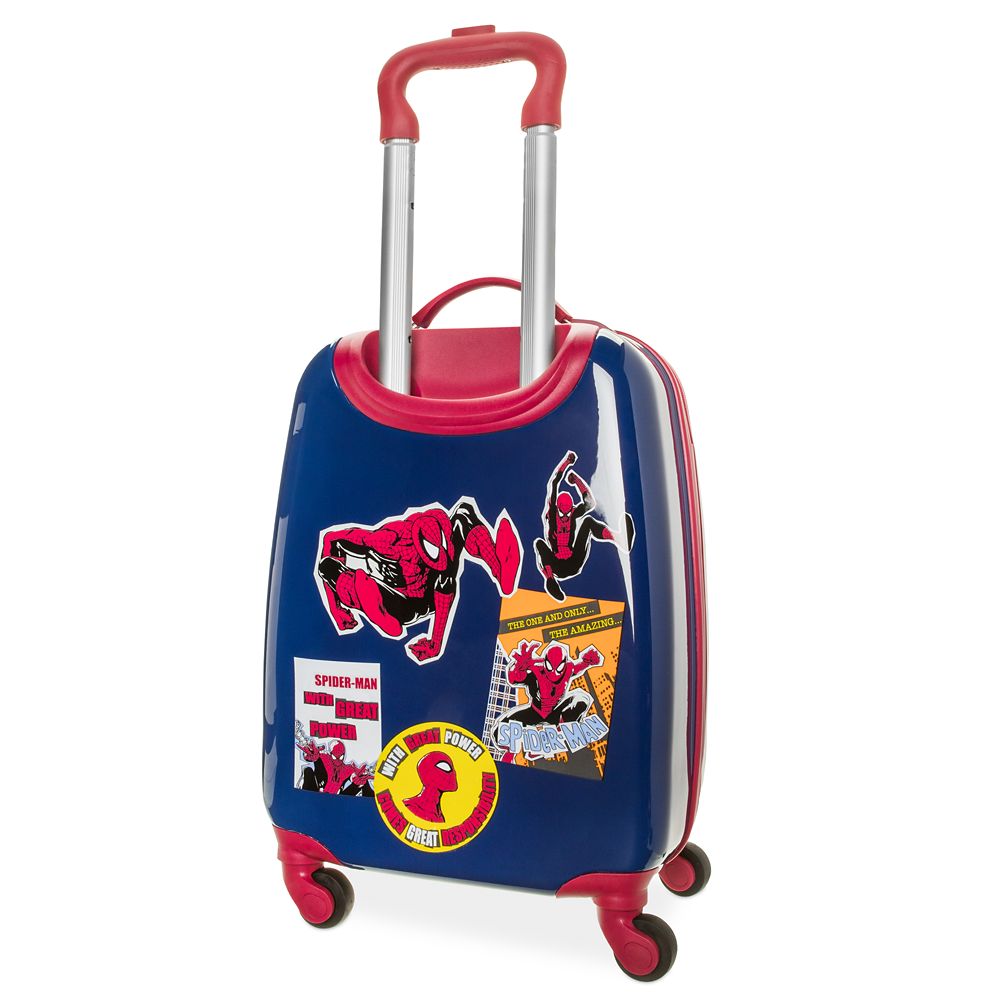 spiderman suitcase with light up wheels