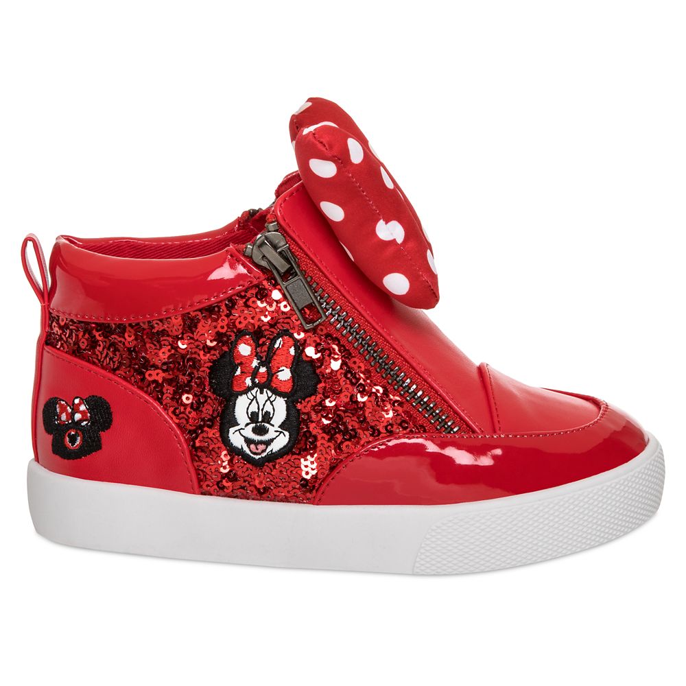 Minnie Mouse Mouseketeer Hi-Top Sneakers for Girls