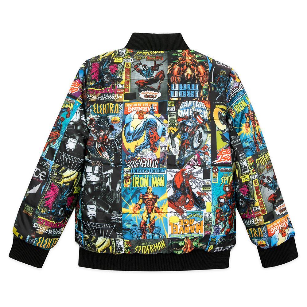 Marvel Comics 80th Anniversary Reversible Varsity Jacket for Kids