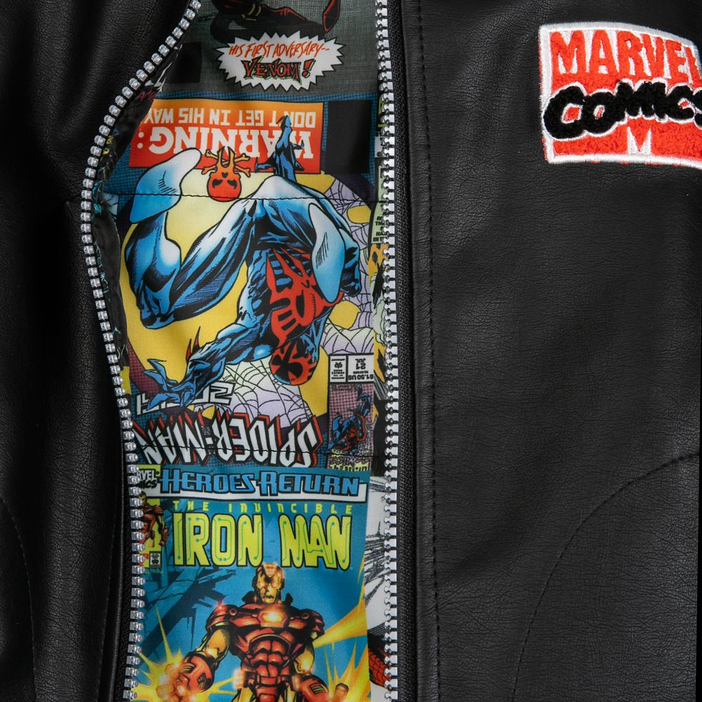 Marvel Comics 80th Anniversary Reversible Varsity Jacket for Kids