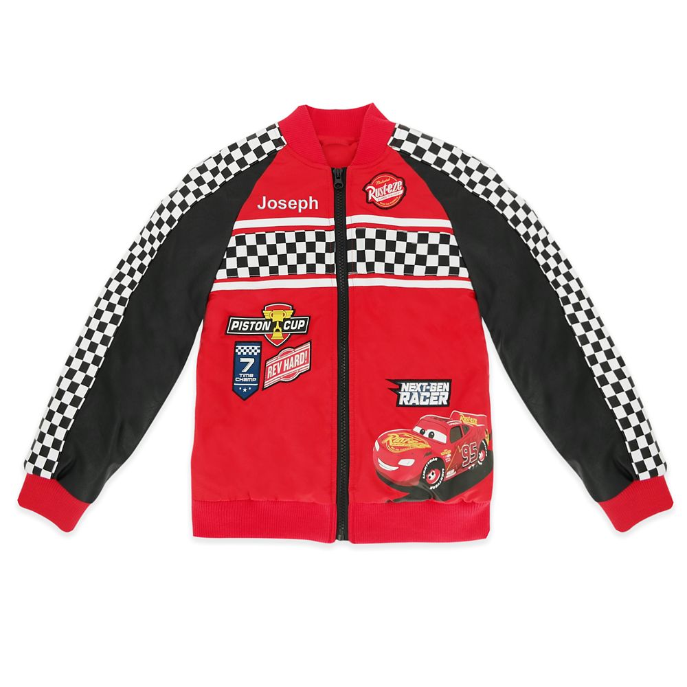 Lightning McQueen Varsity Jacket for Kids – Personalized