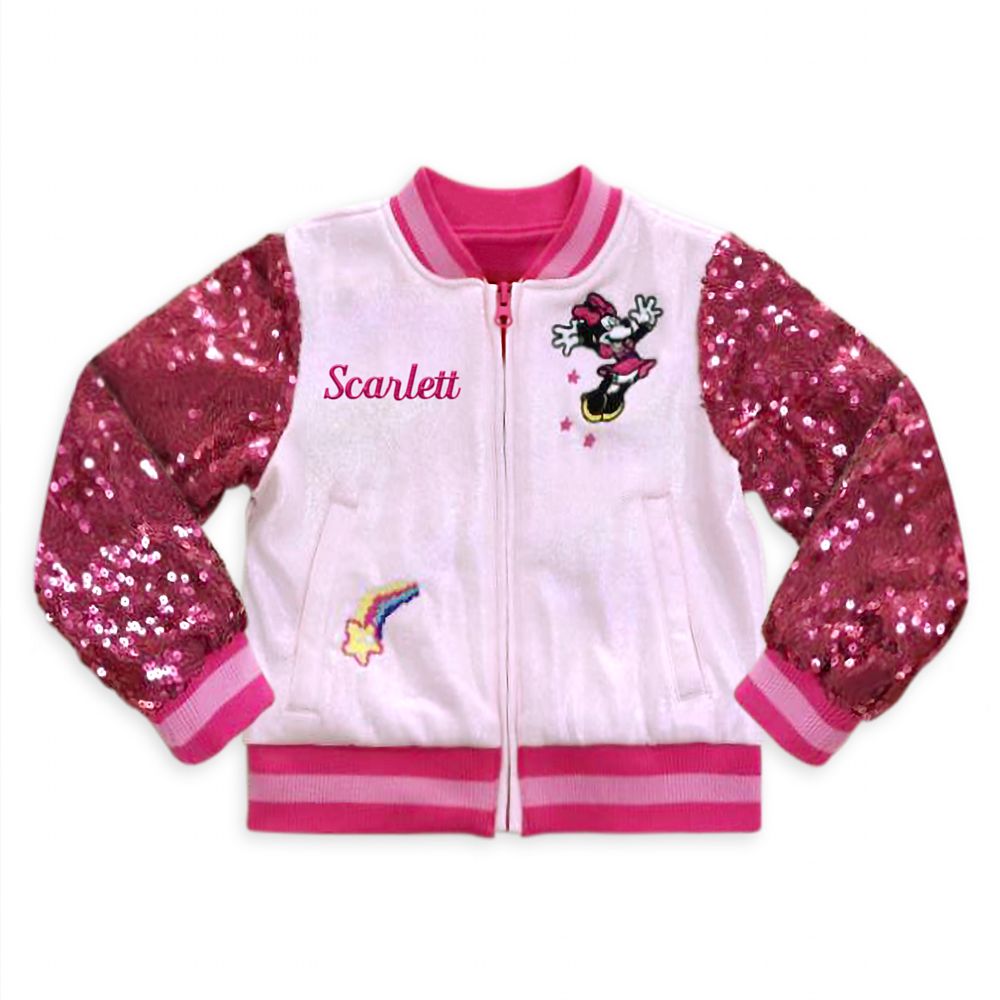 Minnie Mouse Varsity Jacket for Girls – Personalized