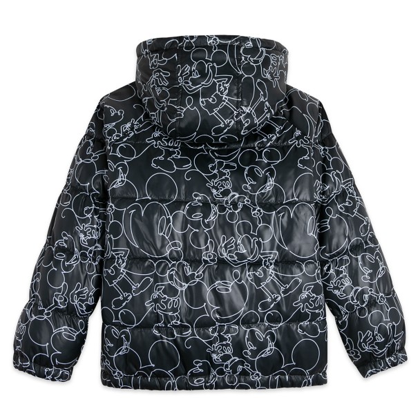 Mickey Mouse Hooded Puff Jacket
