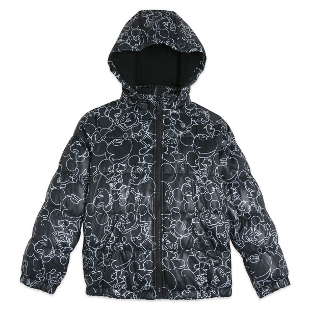 Mickey Mouse Hooded Puff Jacket for Kids