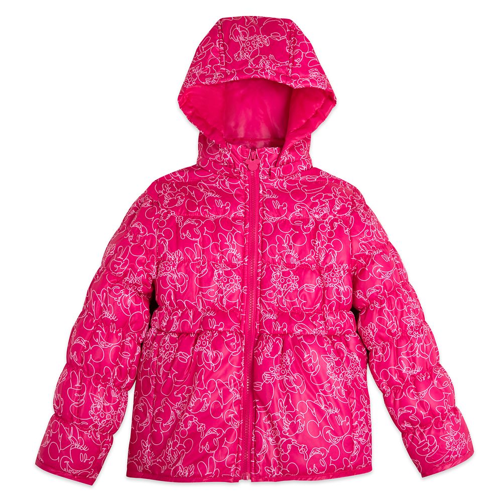 Minnie Mouse Hooded Puff Jacket for Kids