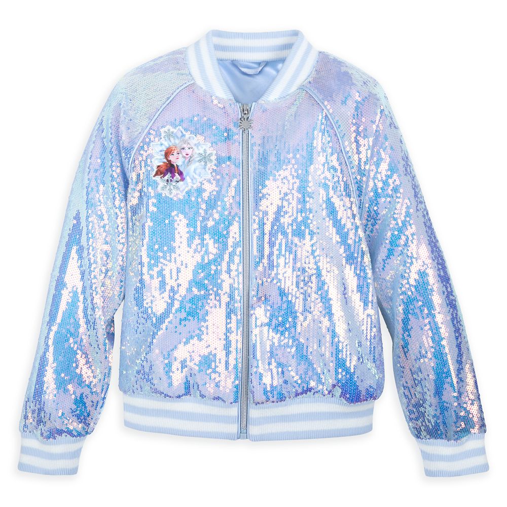 Anna and Elsa Sequin Varsity Jacket for Girls – Frozen 2