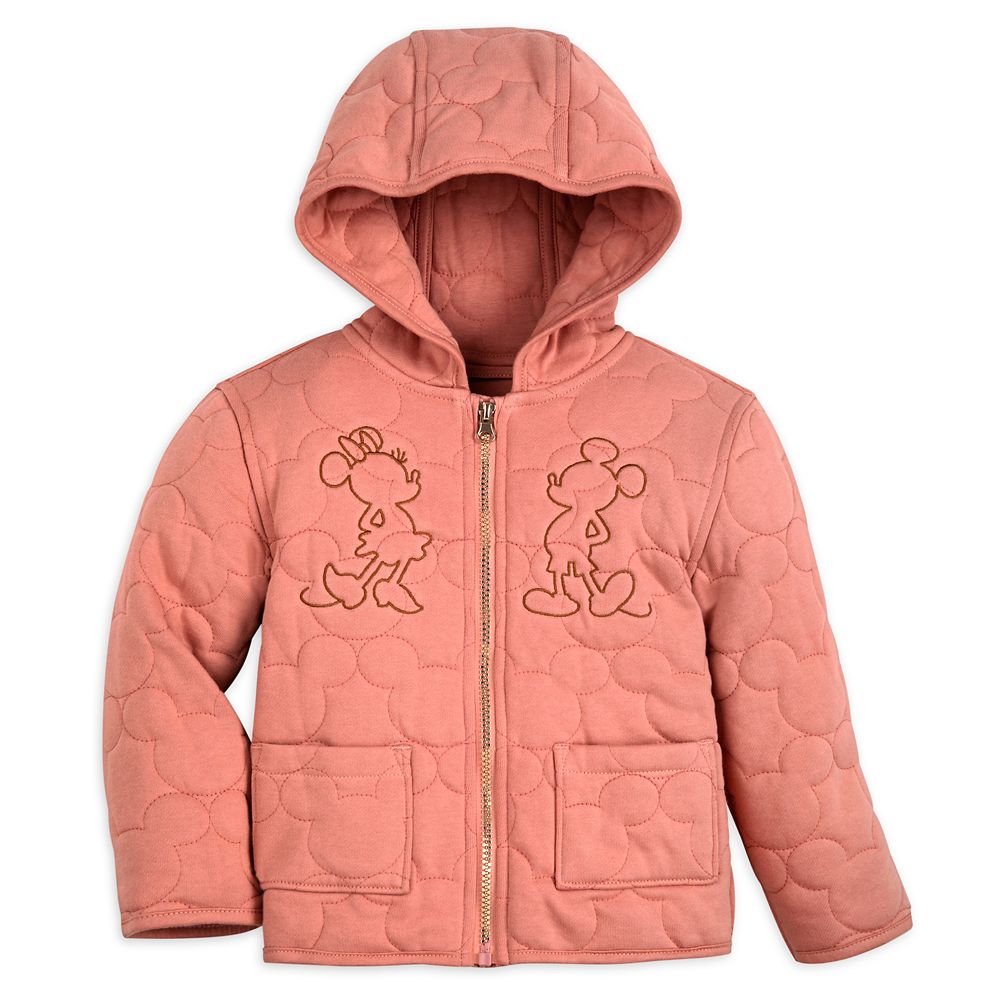 Mickey and Minnie Mouse Quilted Hooded Jacket for Kids is here now