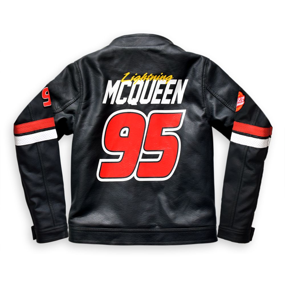 Lightning McQueen Faux Leather Jacket for Boys