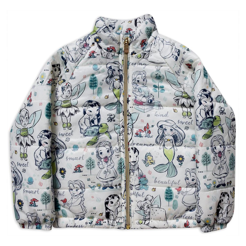 Disney Animators' Collection Lightweight Puffy Jacket for Girls