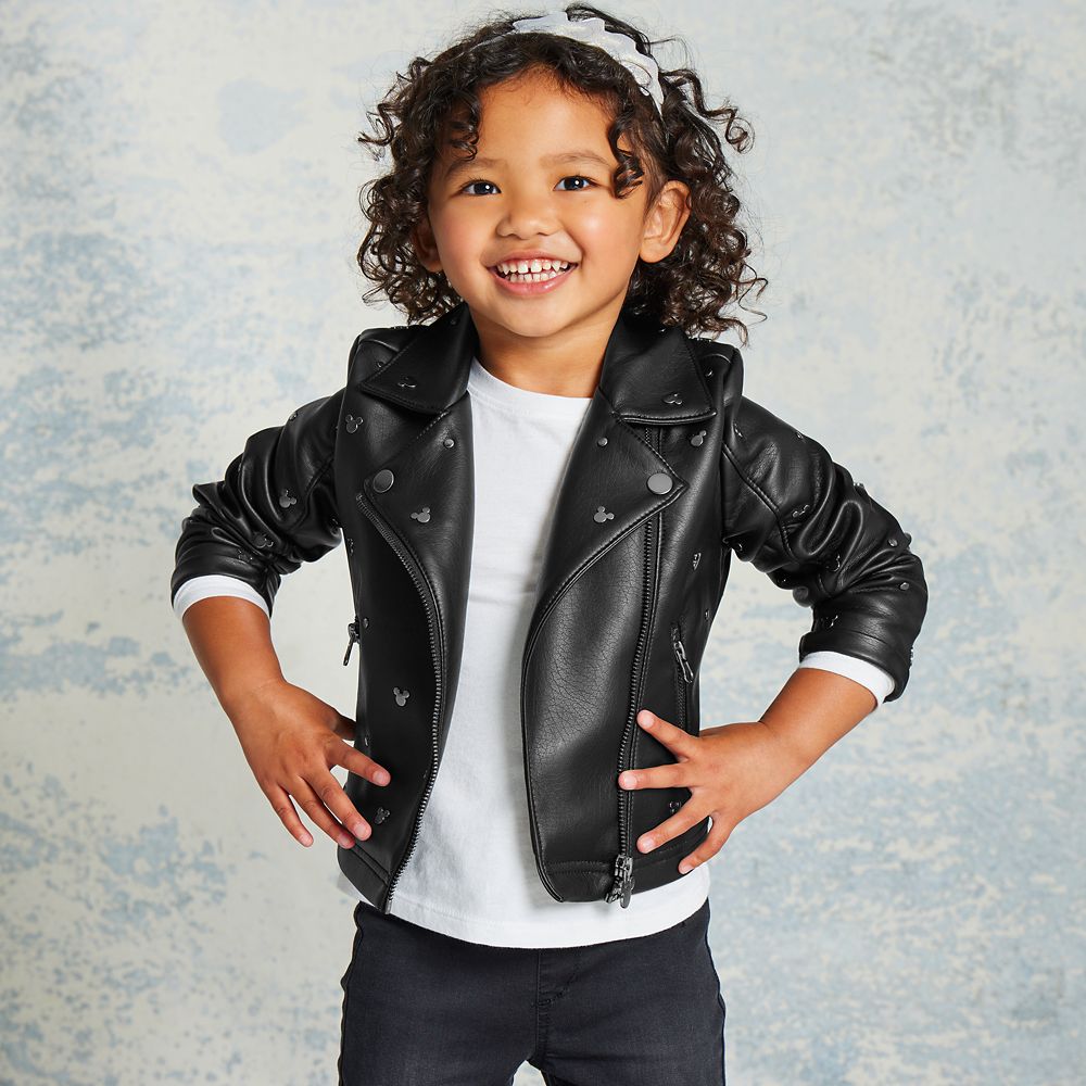 Mickey Mouse Faux Leather Jacket for Kids