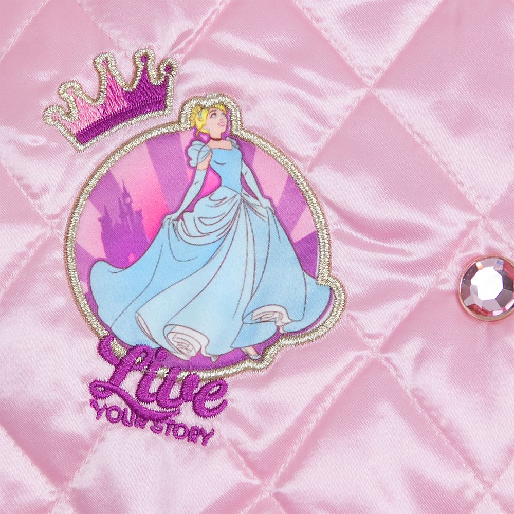 Disney Princess Quilted Varsity Jacket for Kids