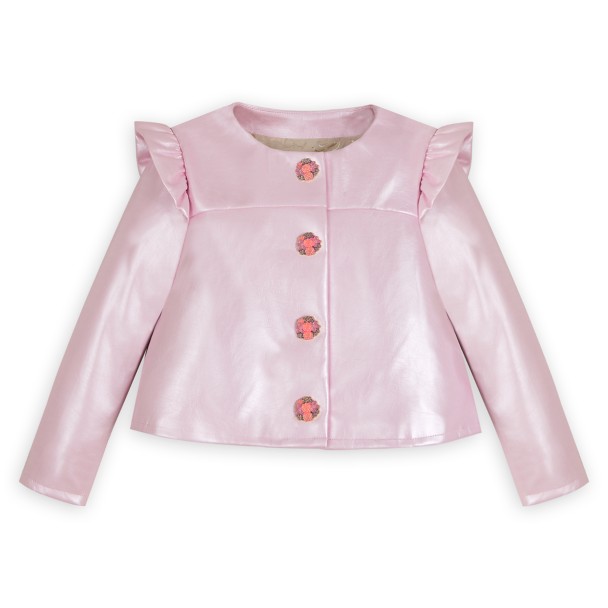 Disney Princess Adaptive Faux Leather Jacket for Girls