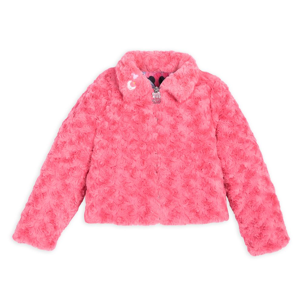 Turning Red Fuzzy Faux Fur Jacket for Kids